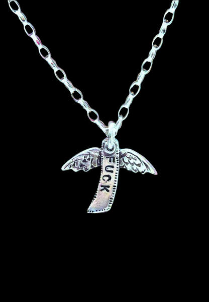 FLYING "F" Necklace (CHAIN INCLUDED)       *LOW IN STOCK*